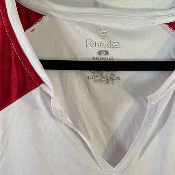 Fanatics Red and White Oklahoma Sooners Lightweight Jersey Sz 2X Gameday NWT - Picture 5 of 7